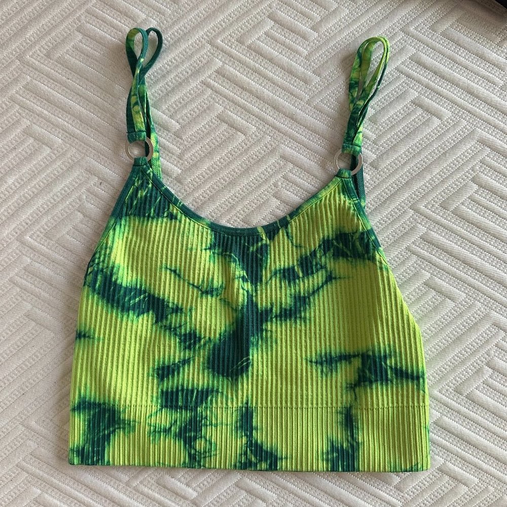 Tie Dye Tank Bra - Green